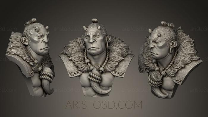 Busts of heroes and monsters (BUSTH_0297) 3D model for CNC machine